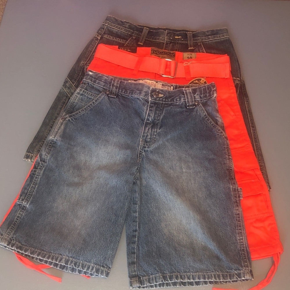 BUNDLED SUMMER- SALE 4-Pairs: Denim, Khaki, and Uniform Shorts